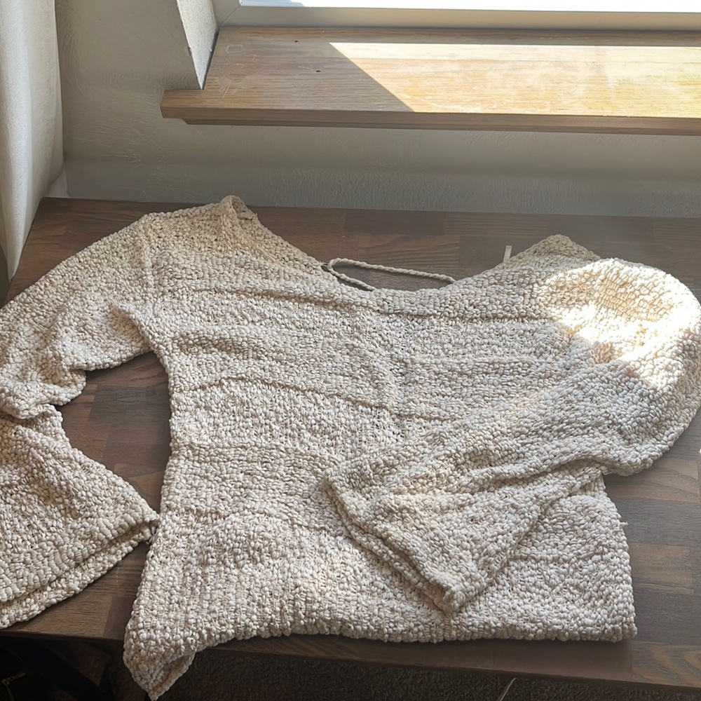 Free people lace back sweater
